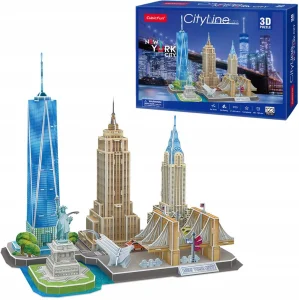 3D puzzle CityLine panoráma: New York 123 dielikov