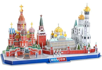 3D puzzle CityLine panoráma: Moskva 204 dielikov