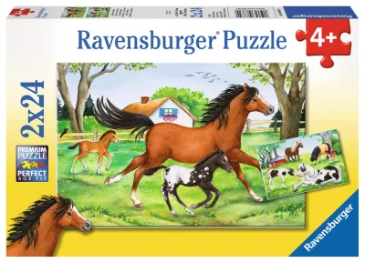 Puzzle Svět koní 2x24 dílků