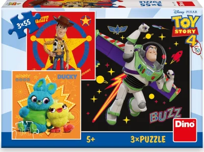 Puzzle Toy Story 4, 3x55 dílků