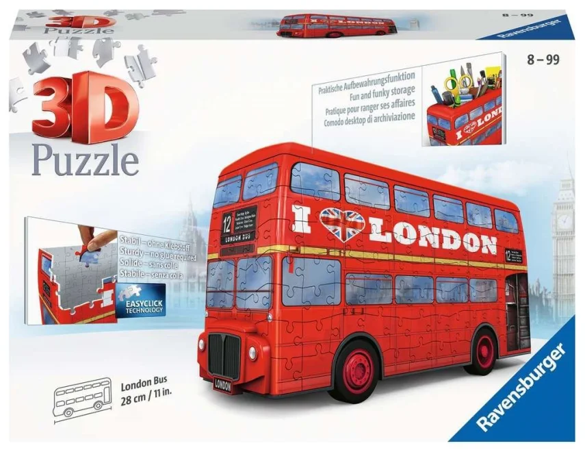 Ravensburger 3D puzzle Londýnsky autobus Doubledecker 216 dielikov