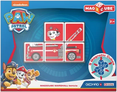 Magnetické kostky Magicube Tlapková patrola - Marshall v hasičském autě