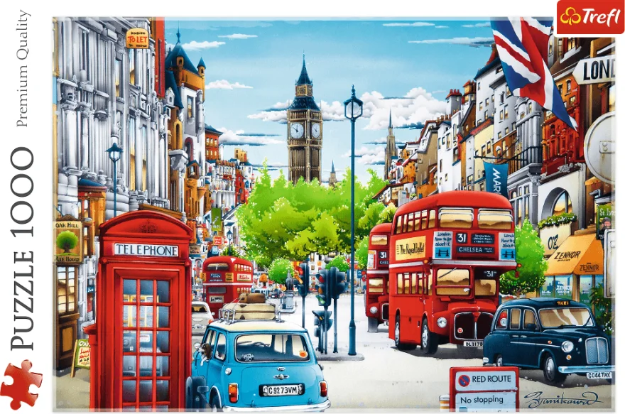 Trefl Puzzle Londýnska ulica 1000 dielikov