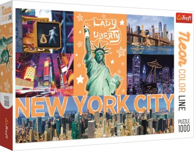 Puzzle Neon Color Line New York 1000 dílků