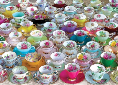 Puzzle Sbírka čajových šálků 1000 dílků