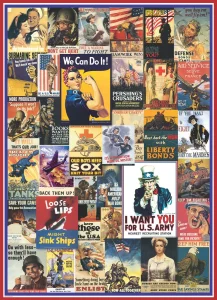 Puzzle Plakáty z 1. a 2. světové války 1000 dílků