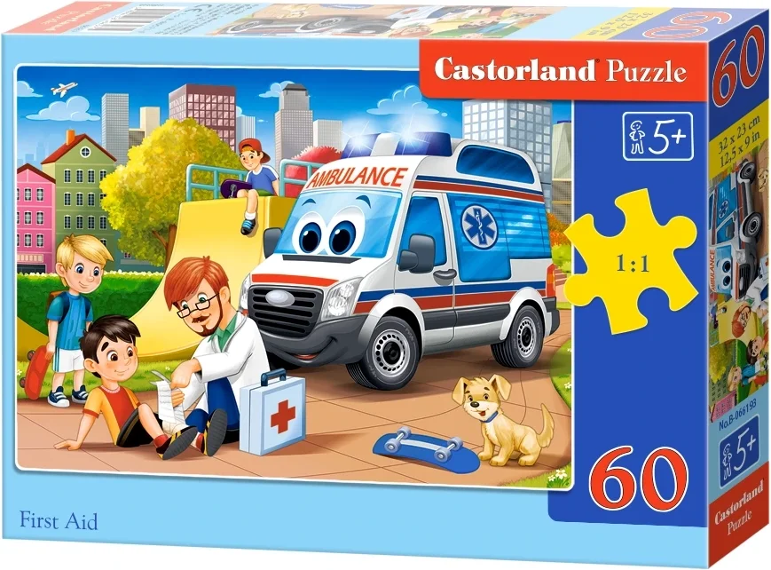Castorland Puzzle Prvá pomoc 60 dielikov