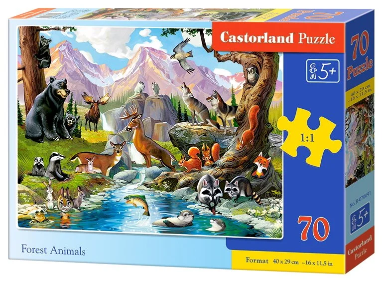 Castorland Puzzle Lesné zvieratká 70 dielikov