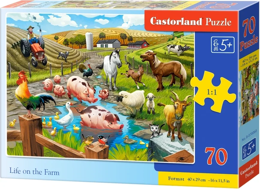 Castorland Puzzle Život na farme 70 dielikov