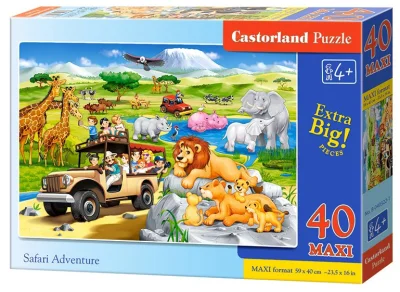 Puzzle Dobrodružstvo na Safari MAXI 40 dielikov