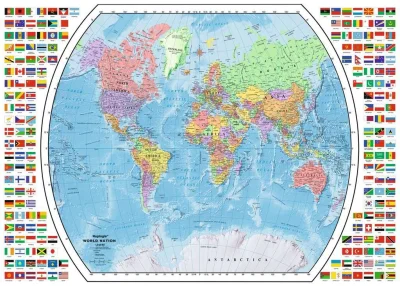 Puzzle Politická mapa světa 1000 dílků