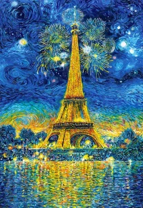 Puzzle Oslavy Paříže 1500 dílků