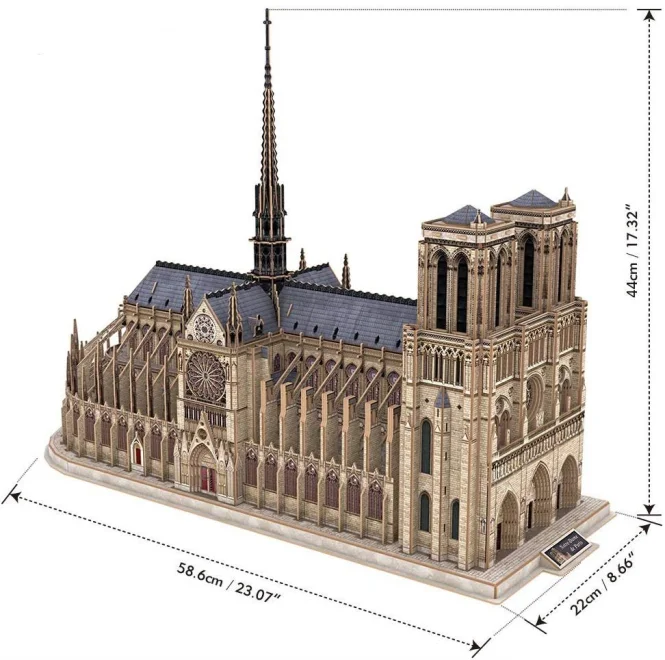 CubicFun 3D puzzle Katedrála Notre-Dame 293 dielikov (Master Collection)