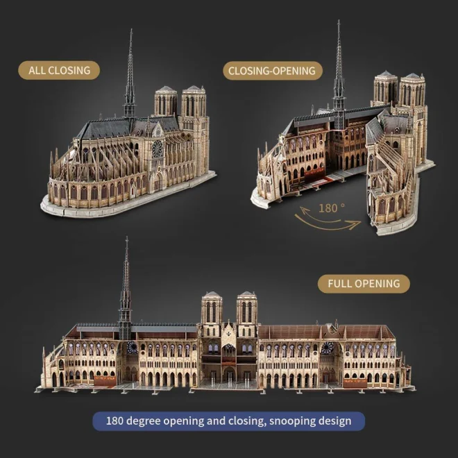 CubicFun 3D puzzle Katedrála Notre-Dame 293 dielikov (Master Collection)