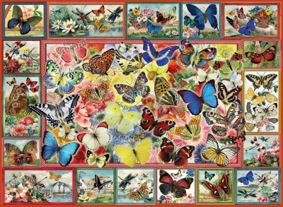 Puzzle Spousta motýlů 1000 dílků