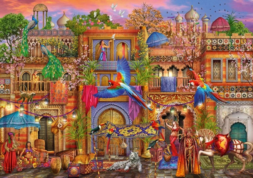 BLUEBIRD Puzzle Arabská ulica 4000 dielikov
