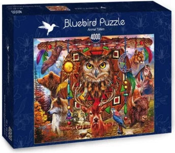 Puzzle Zvířecí totem 4000 dílků