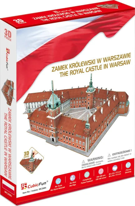 CubicFun 3D puzzle Kráľovský hrad, Poľsko 105 dielikov