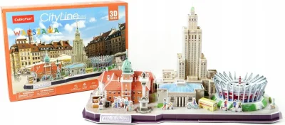 3D puzzle CityLine panoráma: Varšava 159 dielikov