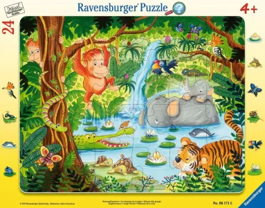 Doskové puzzle Ravensburger 24 dielikov Priatelia z džungle