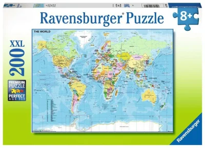 Puzzle Mapa sveta XXL 200 dielikov