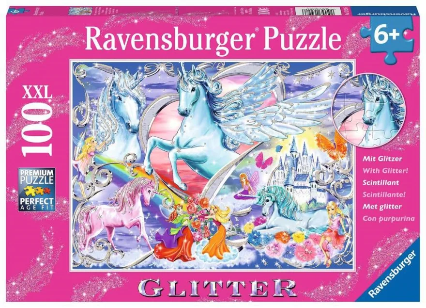 Puzzle Ravensburger 100 dielikov XXL Konské snívanie