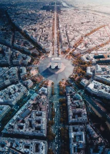 Puzzle Pohled na Paříž 1000 dílků