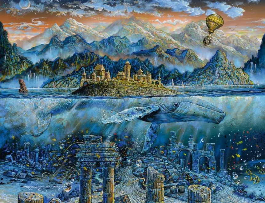 Ravensburger Puzzle Múdra veľryba 2000 dielikov