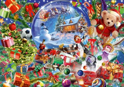 Puzzle Vánoční sněžítko 1000 dílků