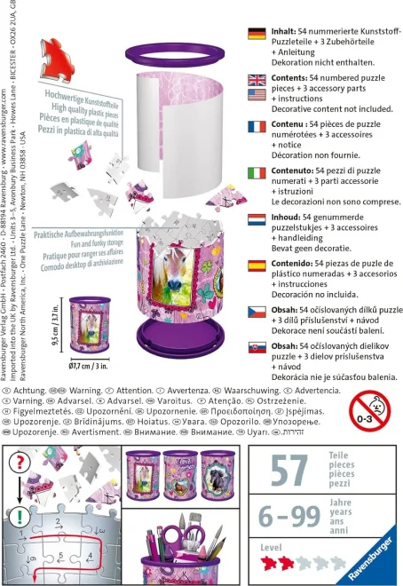 Ravensburger 3D puzzle stojan: Kôň 57 dielikov