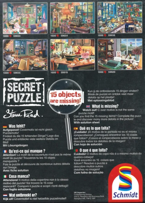 Schmidt Secret puzzle Babičkina izba 1000 dielikov