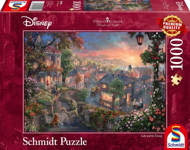 Puzzle Lady a Tramp 1000 dielikov