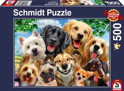 Puzzle Psie selfie 500 dielikov
