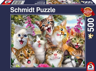 Puzzle Mačacie selfie 500 dielikov