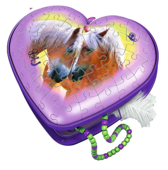 Ravensburger 3D puzzle Srdce Kone 54 dielikov