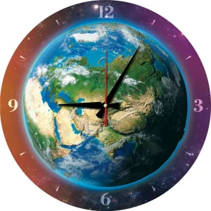 Puzzle hodiny Svět 570 dílků (včetně rámu)