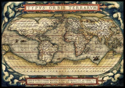 Puzzle První moderní atlas z roku 1570, 3000 dílků