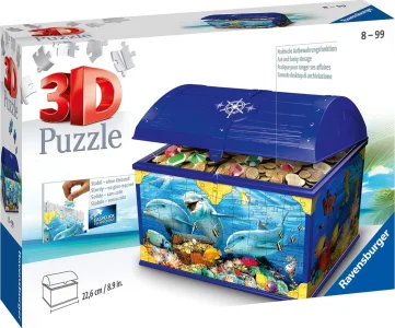 3D puzzle truhla Podmořský svět 223 dílků