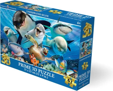 Puzzle s 3D efektom Prime 3D 63 dielikov Podvodné selfie