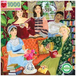 Čtvercové puzzle Čtenářský klub Jane Austen 1000 dílků