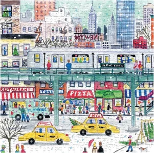 Čtvercové puzzle Metro v New Yorku 500 dílků
