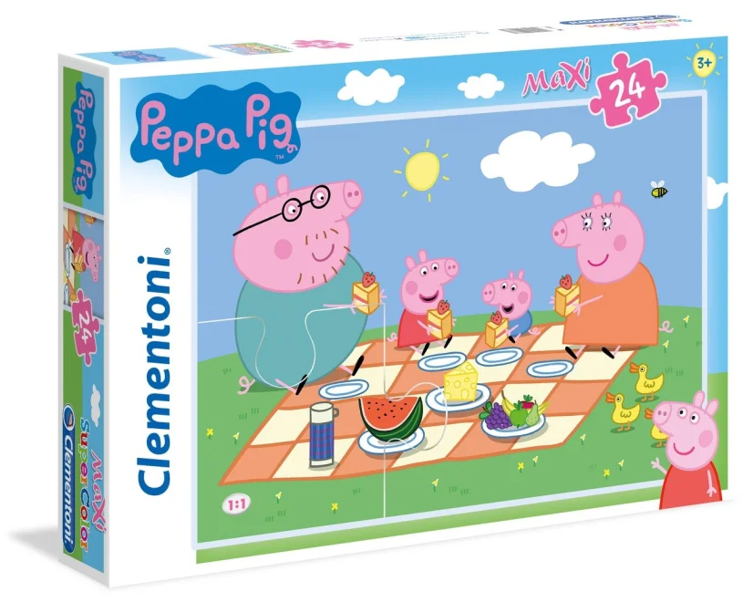 Clementoni Puzzle Prasiatko Peppa MAXI 24 dielikov