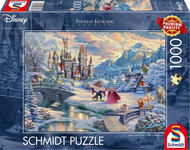 Puzzle Kráska a zvíře: Zimní kouzlo 1000 dílků