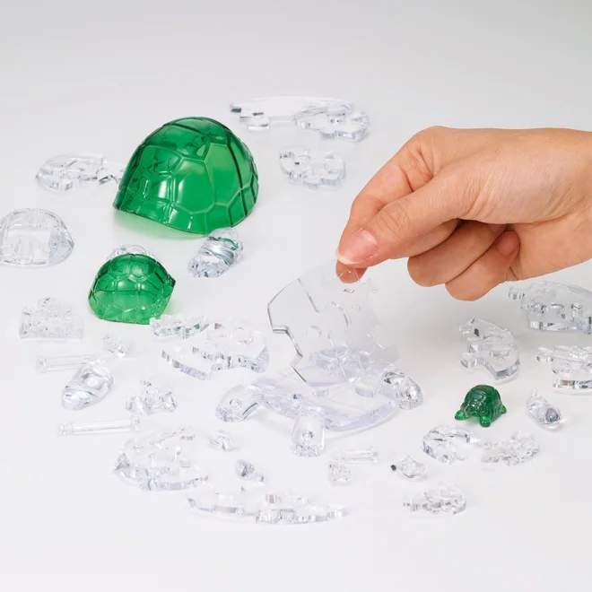 3D Crystal Puzzle  Korytnačky (zelené) 37 dielikov