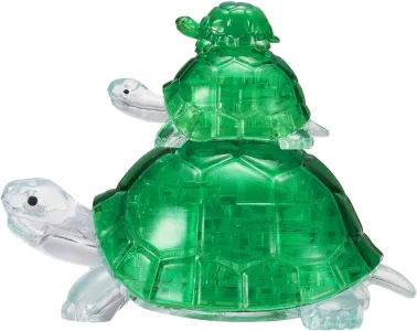 3D Crystal Puzzle  Korytnačky (zelené) 37 dielikov