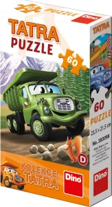 Puzzle Tatra Autá: Tatra 148 zelená 60 dielikov