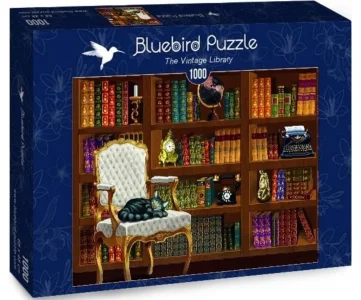 Puzzle Vintage knižnica 1000 dielikov