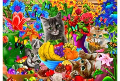 Puzzle Kočičí zábava 100 dílků