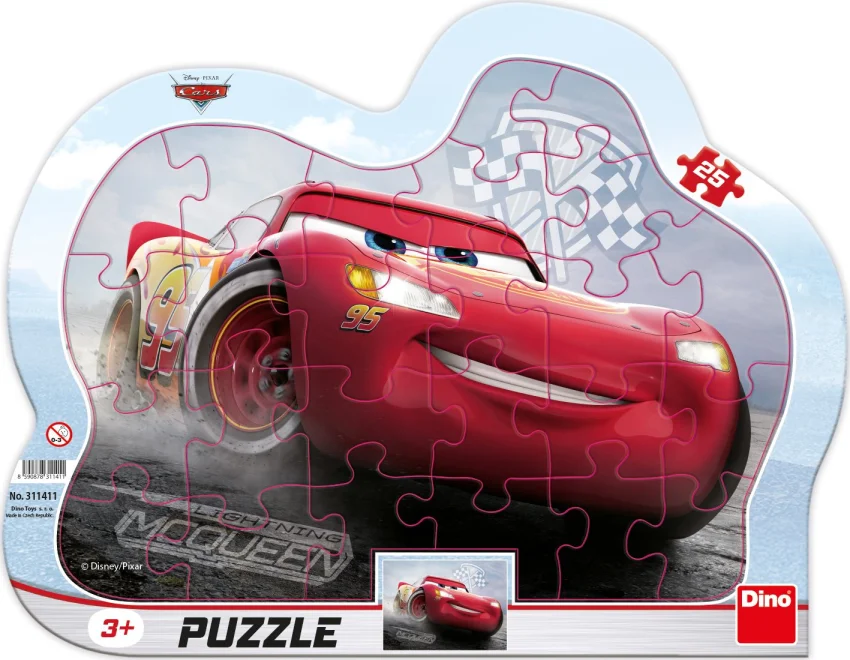 Dino Puzzle Blesk McQueen 25 dielikov