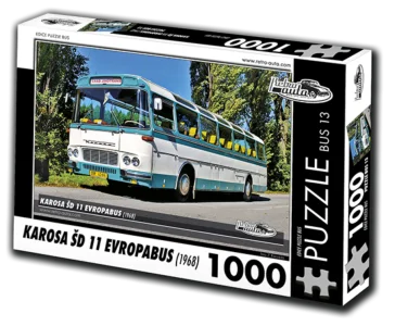 Puzzle BUS č.13 KAROSA ŠD 11 Evropabus (1968) 1000 dílků